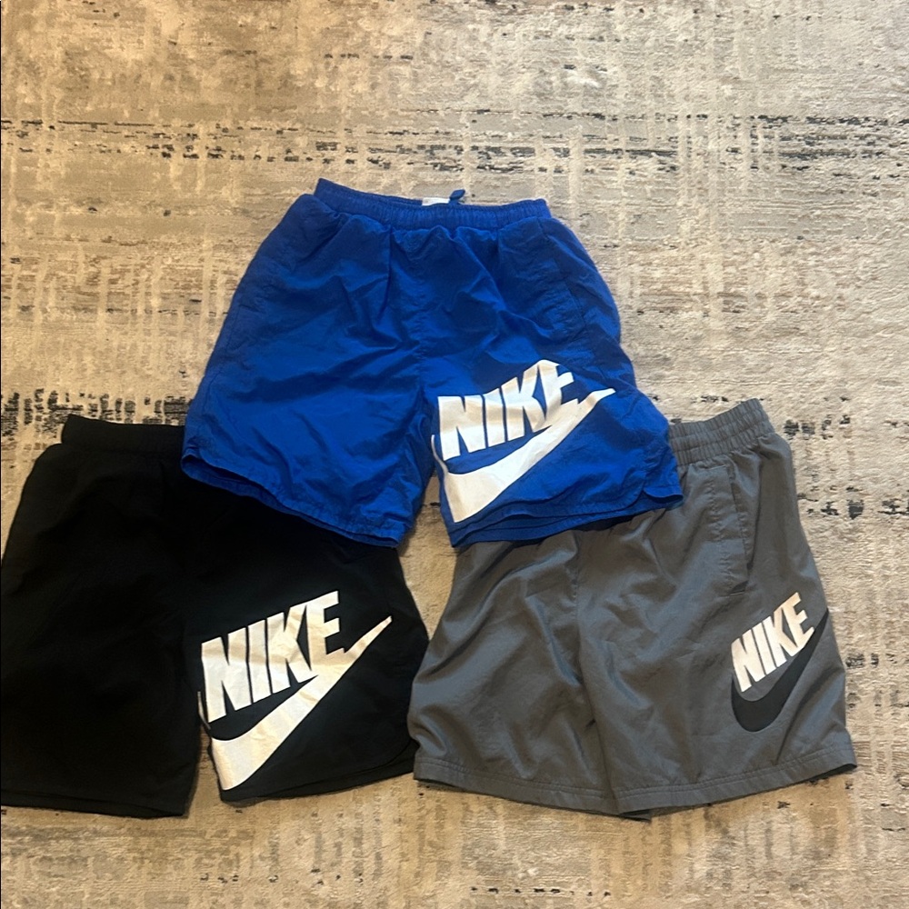 Nike Kids' Shorts Trio - Blue, Black, Gray
